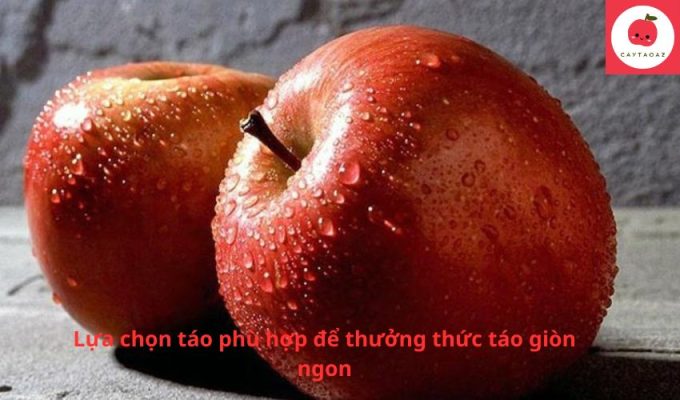 Lựa chọn táo phù hợp để thưởng thức táo giòn ngon